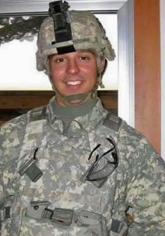 Portrait of a U.S. Army soldier in dress uniform — in honor of CPL Andrew L. Hutchins